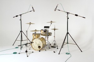 Overhead microphones for drum recording